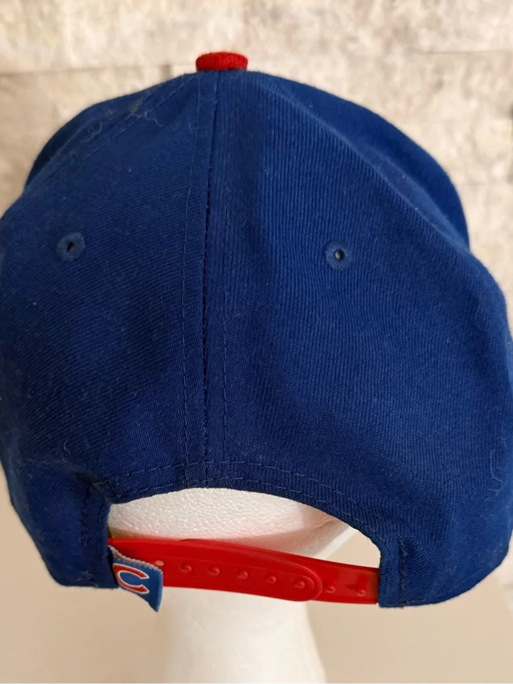 Y2K New Era Chicago Cubs Blue and Red Snapback Cap